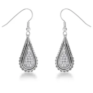 Meri Vintage CZ Tear Drop Earrings | 0.5ct