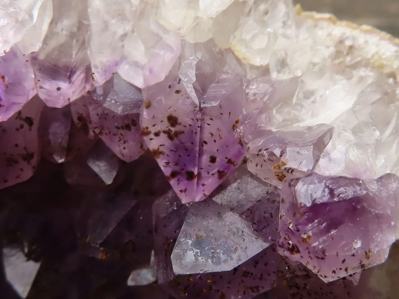 Natural Amethyst & Crystal Centered Geodes x 3 From Zululand, South Africa