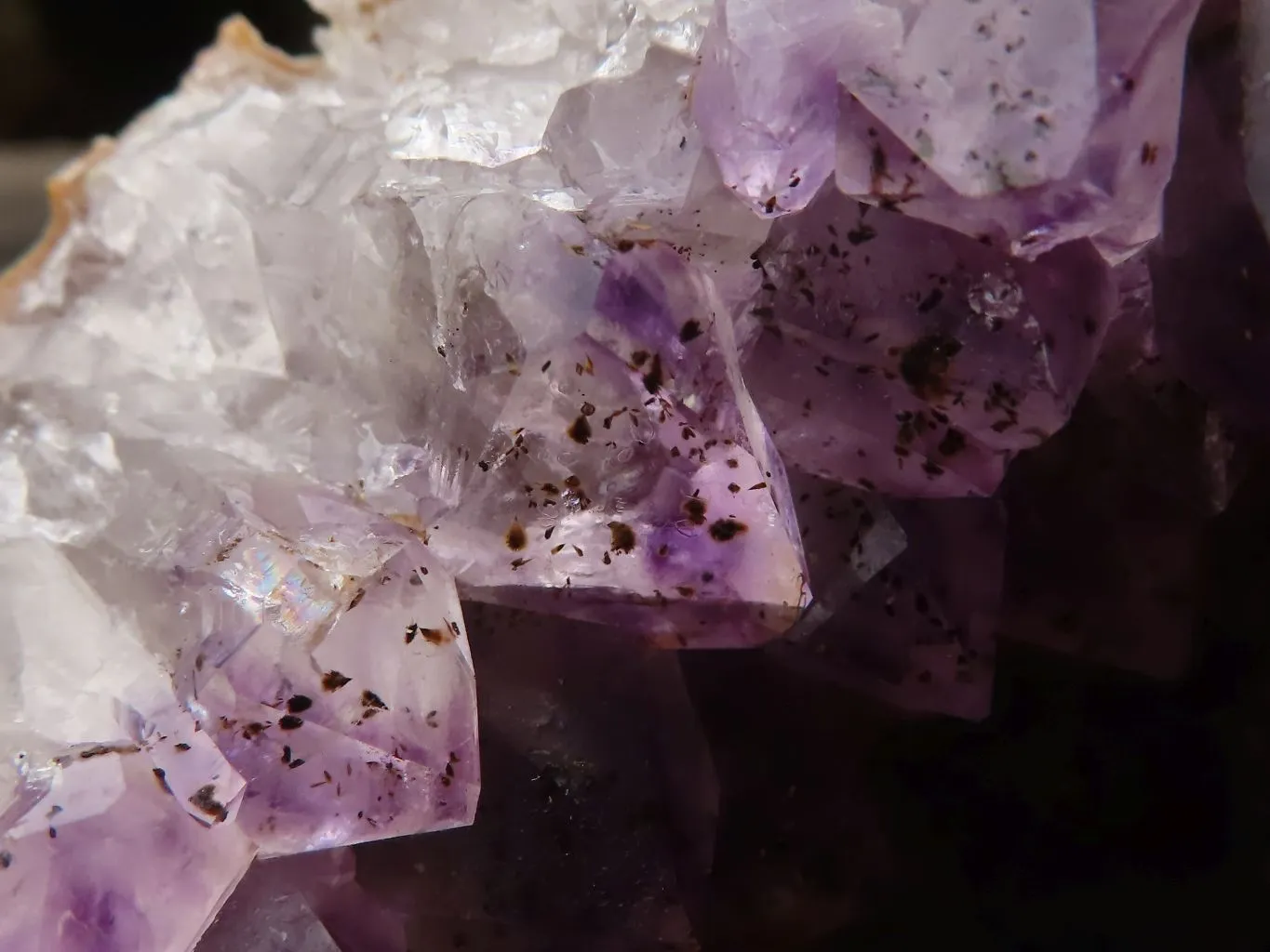 Natural Amethyst & Crystal Centered Geodes x 3 From Zululand, South Africa