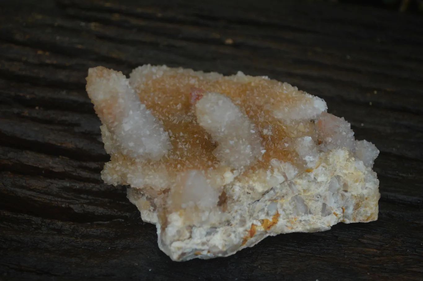 Natural Ametrine & Limonite Spirit Quartz Clusters  x 3 From Boekenhouthoek, South Africa