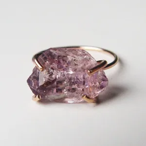 NEW! Amethyst Herkimer 14k Gold Filled Ring by Friedasophie