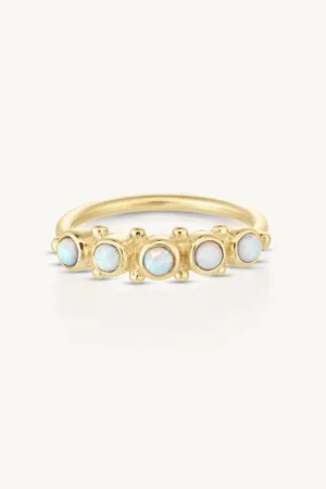 Opal Gold Band