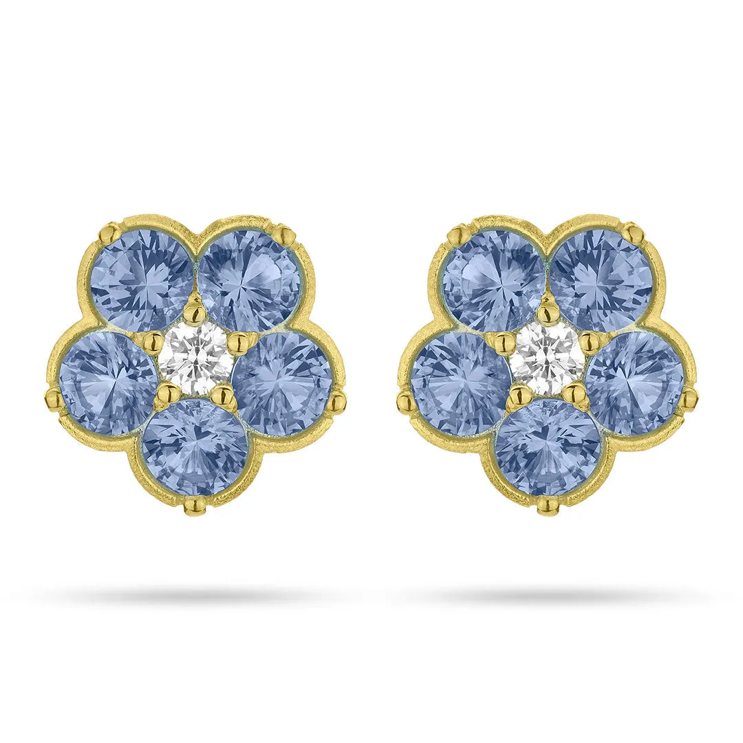 Paul Morelli Blue Sapphire Wild Child Stud Earrings