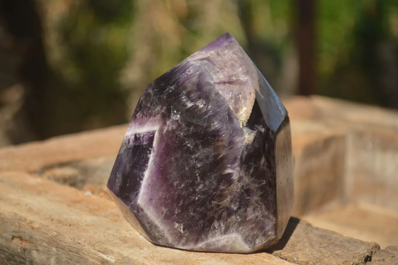 Polished  Dream Amethyst Points x 2 From Madagascar