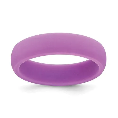 Silicone Coral 5.7mm Domed Band