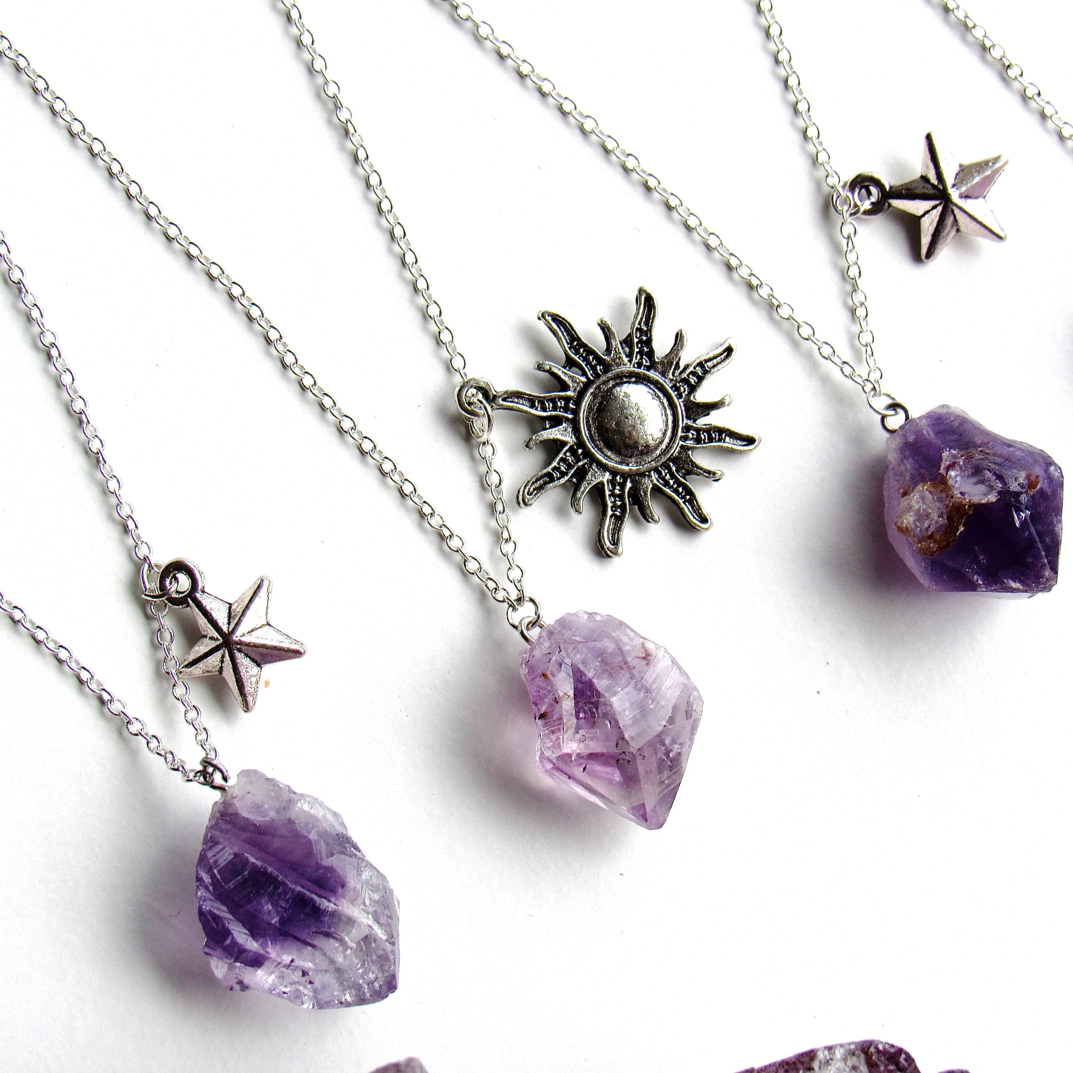 Skygazer Amethyst Necklaces (2 variations)