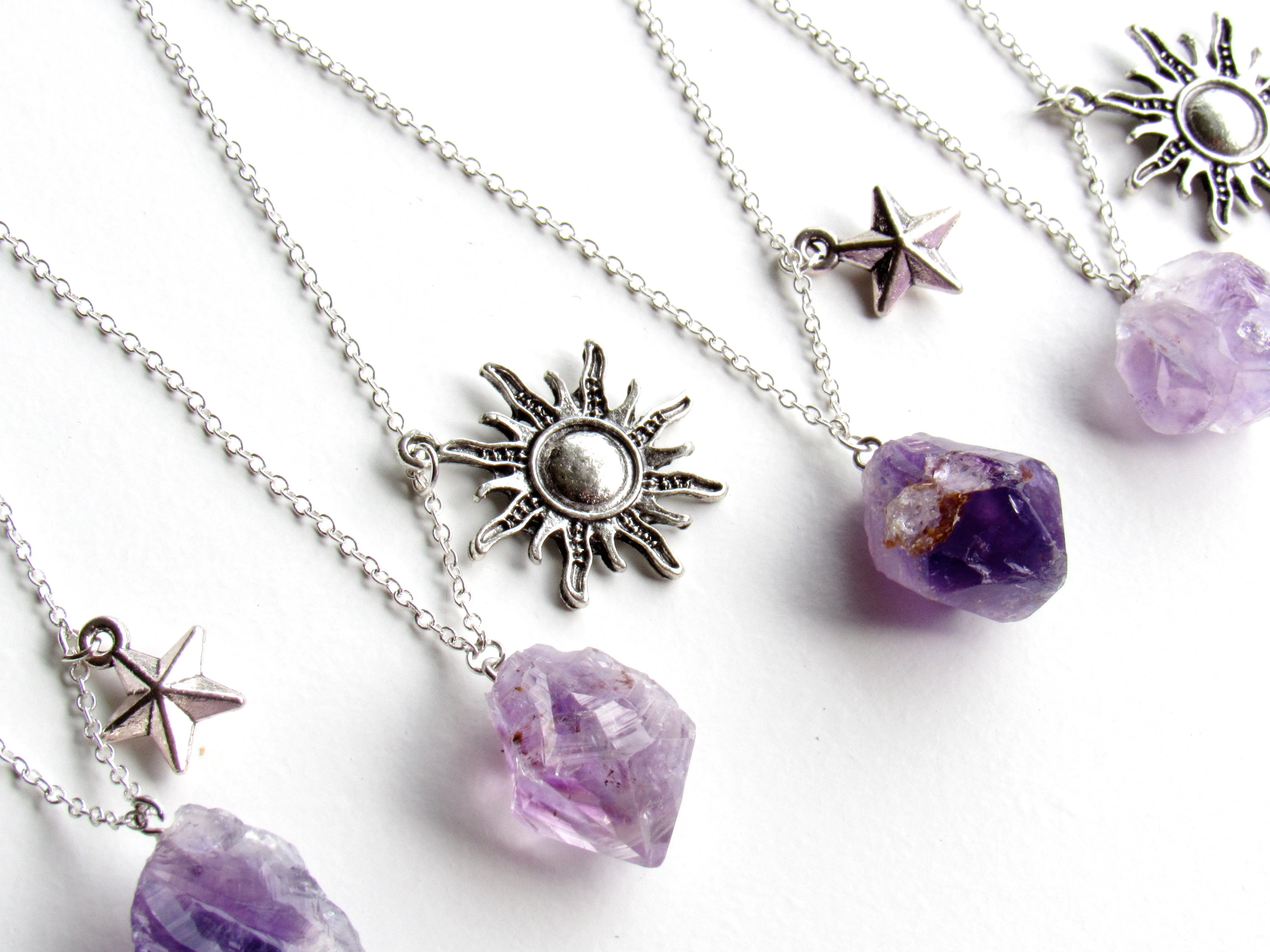 Skygazer Amethyst Necklaces (2 variations)