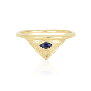 Solaris Sapphire Gold Ring