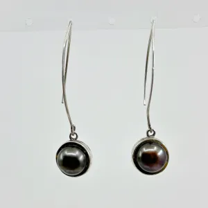 Sterling silver 10mm pearl earrings