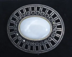 Sterling Silver Mother of Pearl Brooch