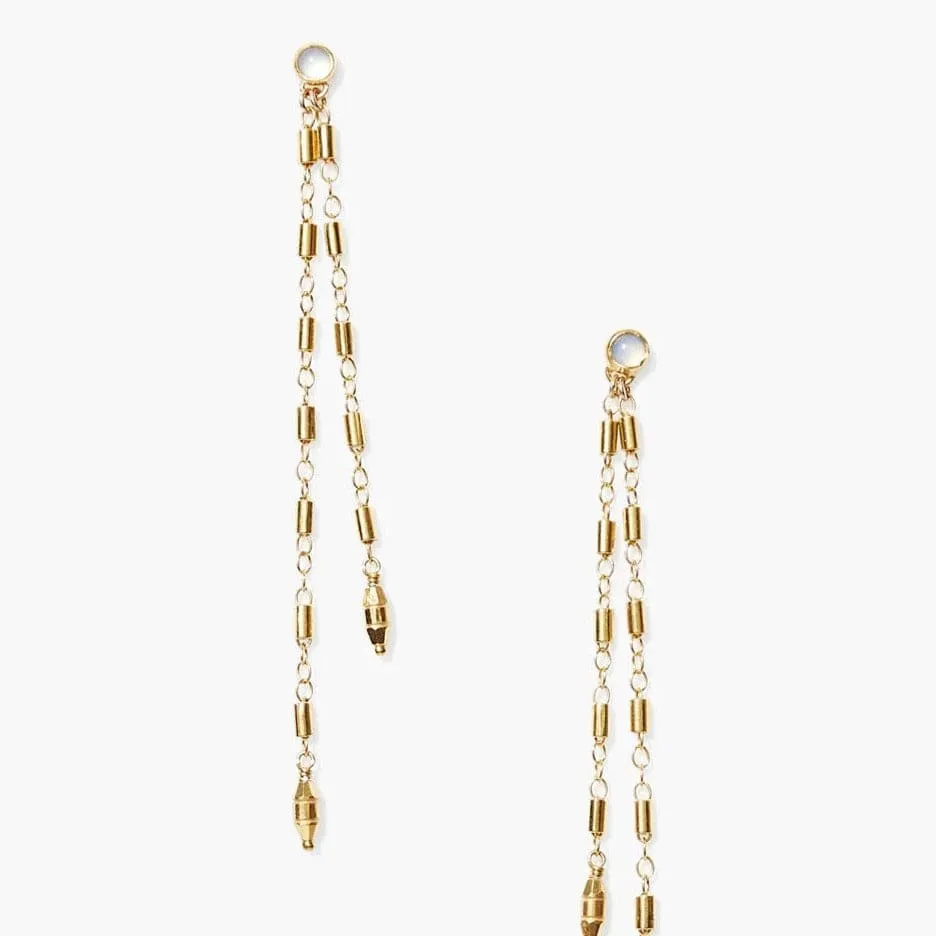 Suleyma Drop Earrings Yellow Gold