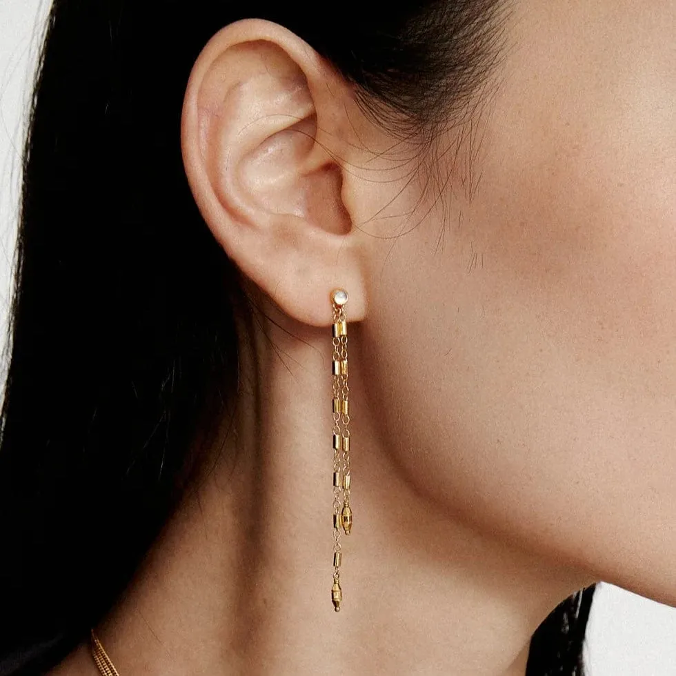 Suleyma Drop Earrings Yellow Gold