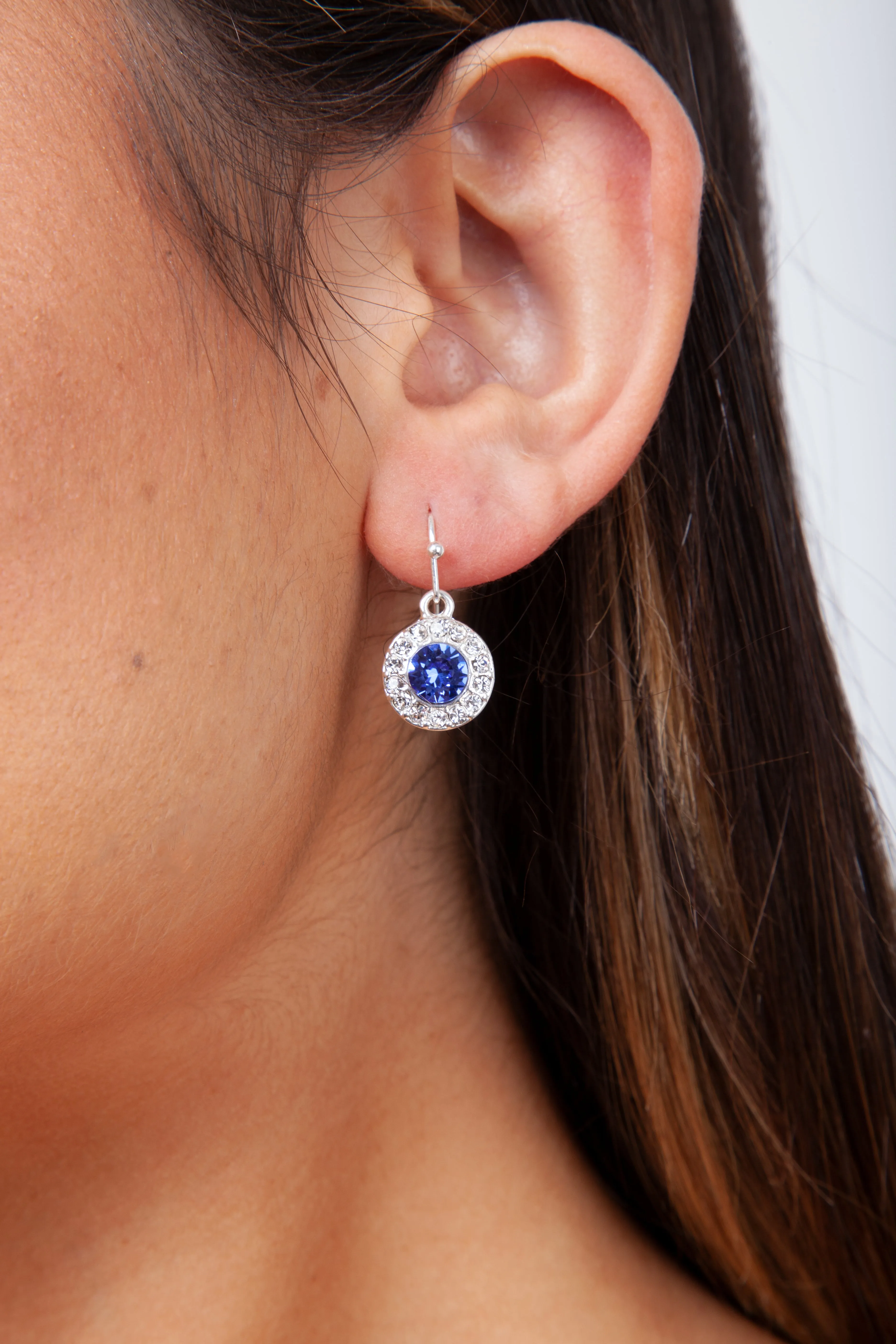 Swarovski Sapphire Drop Earring Gift