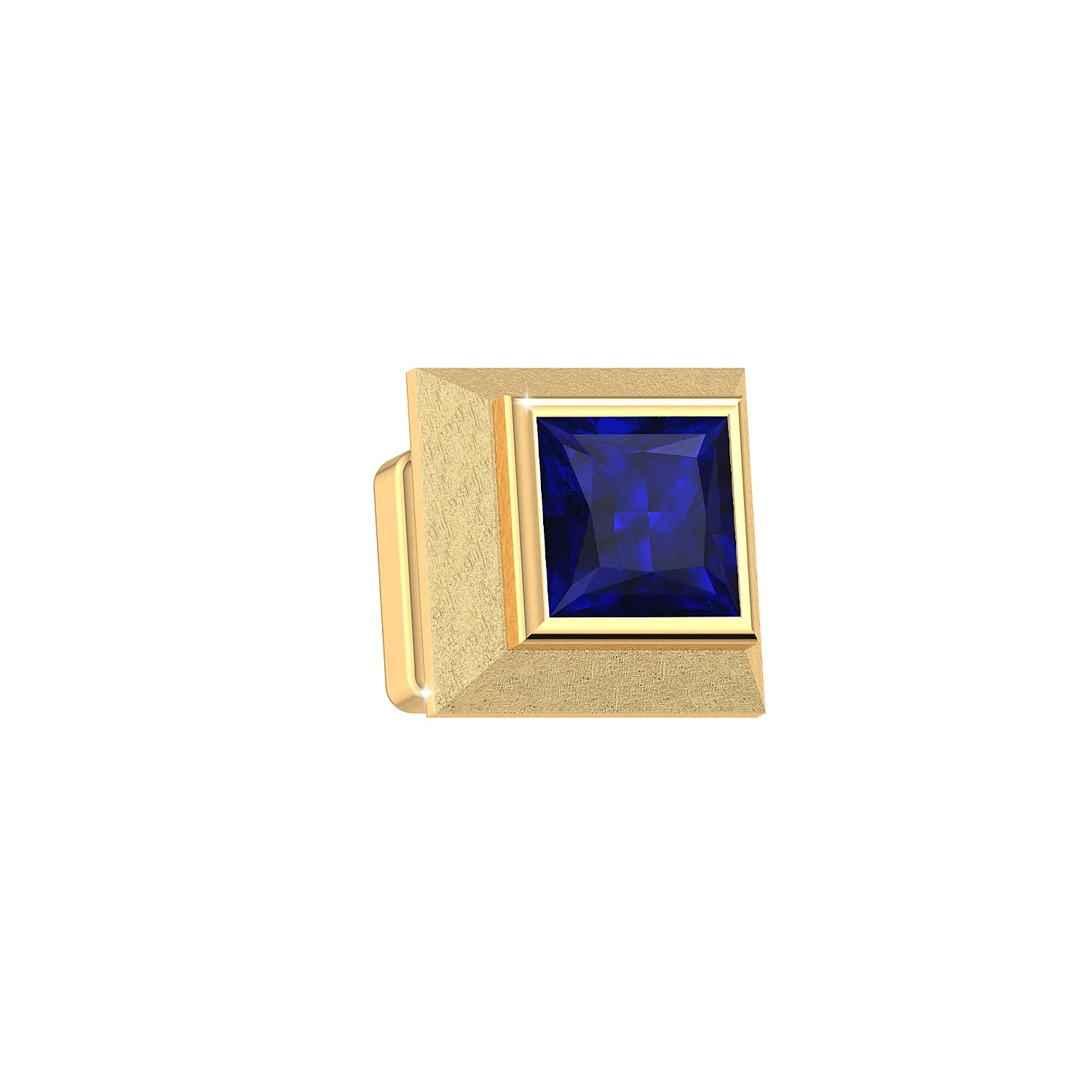 THE SAPPHIRE BLOCK MEN'S STUD