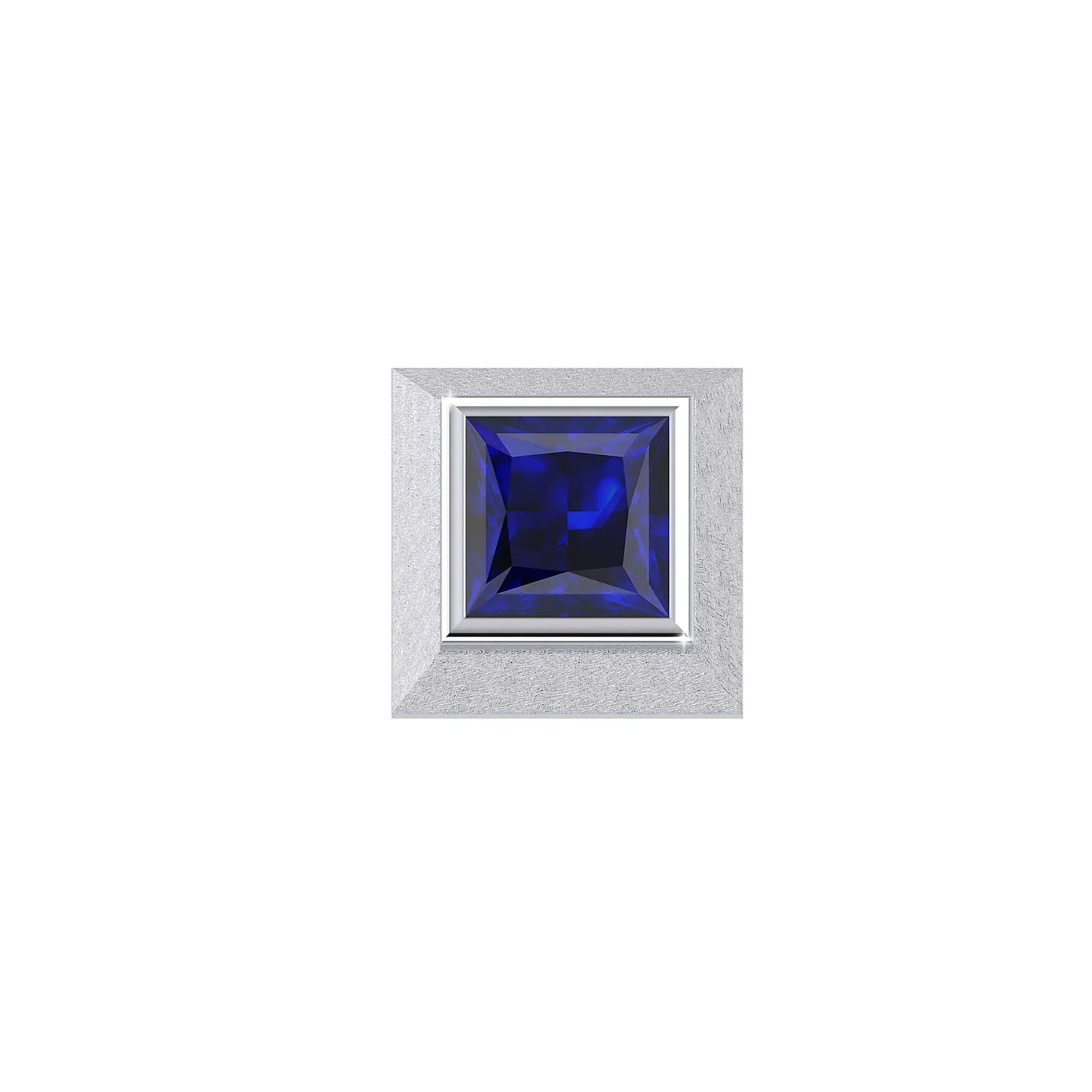 THE SAPPHIRE BLOCK MEN'S STUD