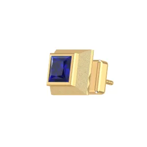 THE SAPPHIRE BLOCK MEN'S STUD