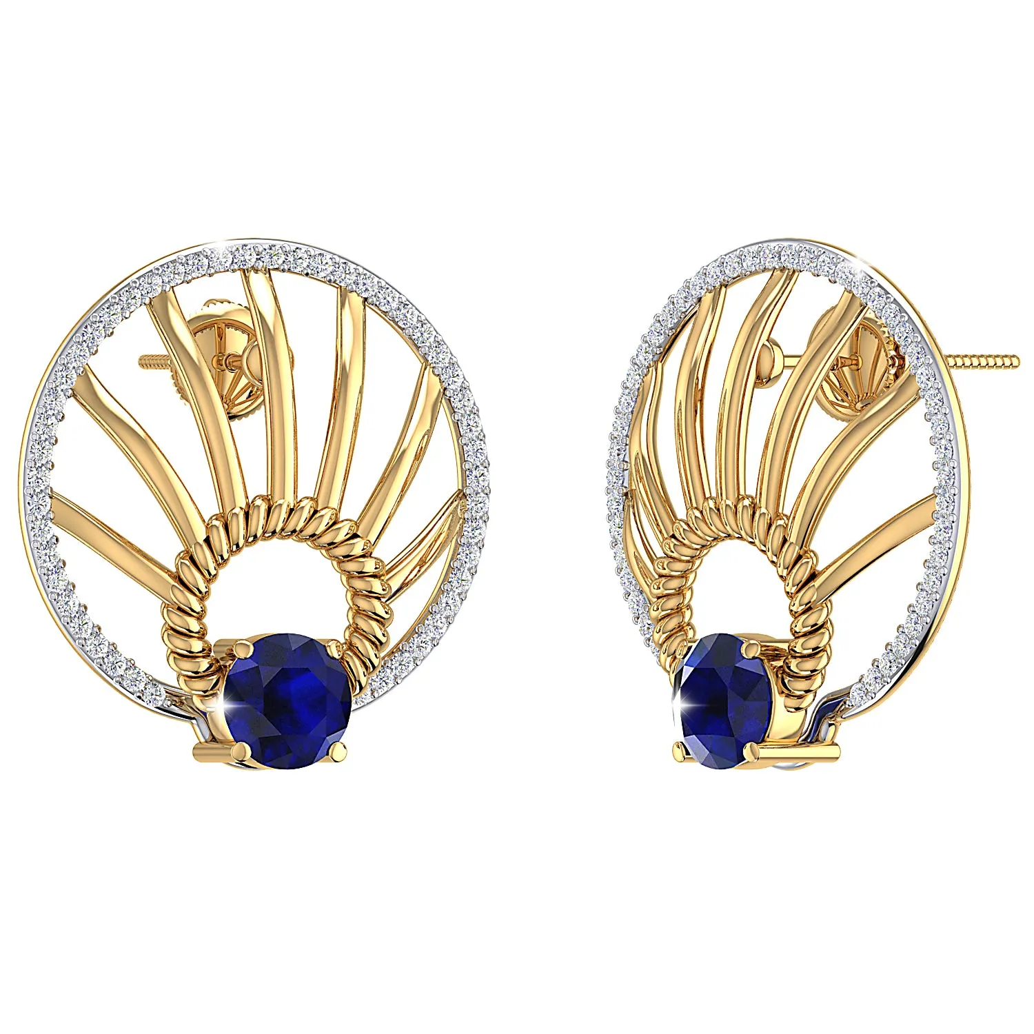 THE SAPPHIRE SPECTRE STUDS