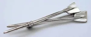 Two Overlapping Oars Brooch