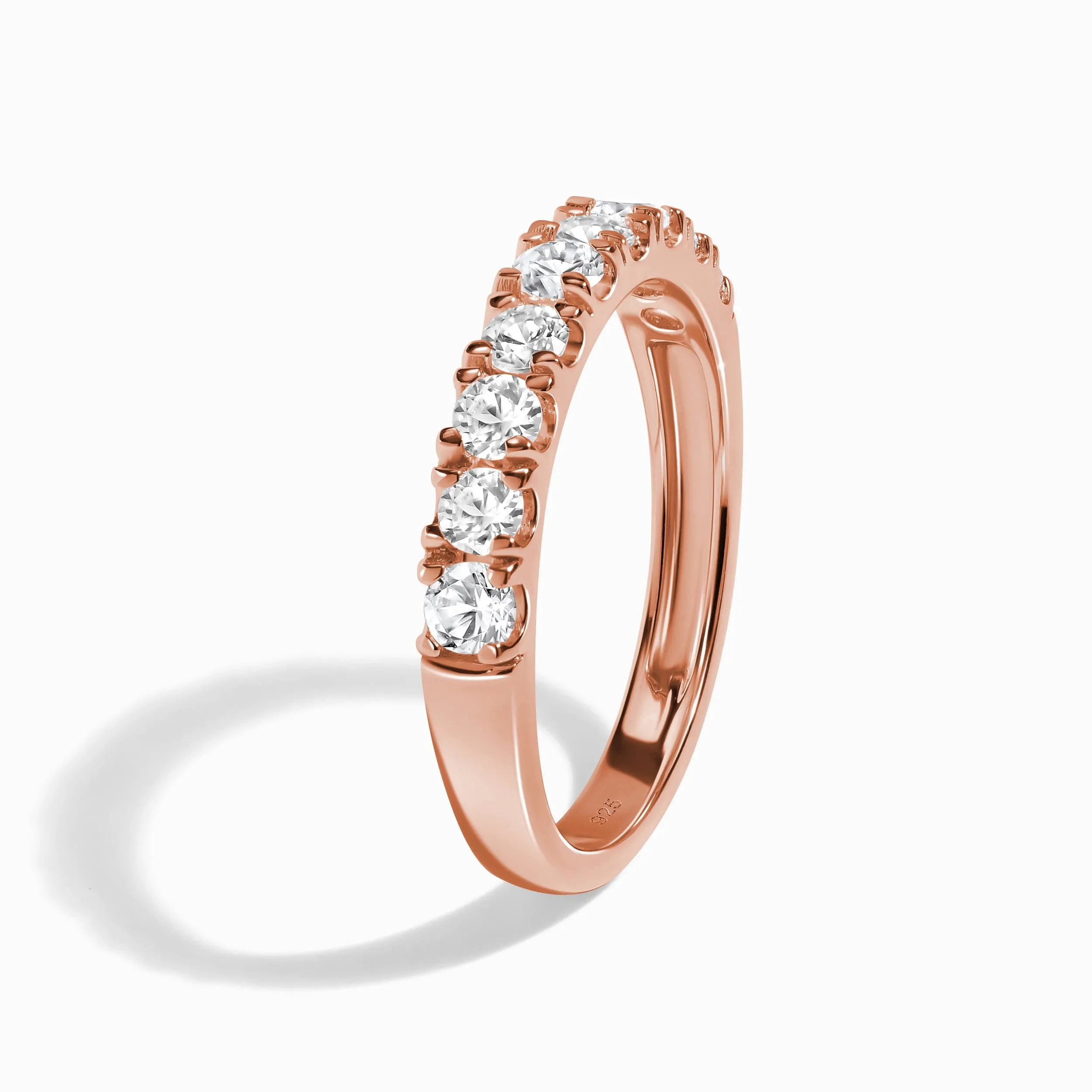 White Zircon Ring Band - Serenity