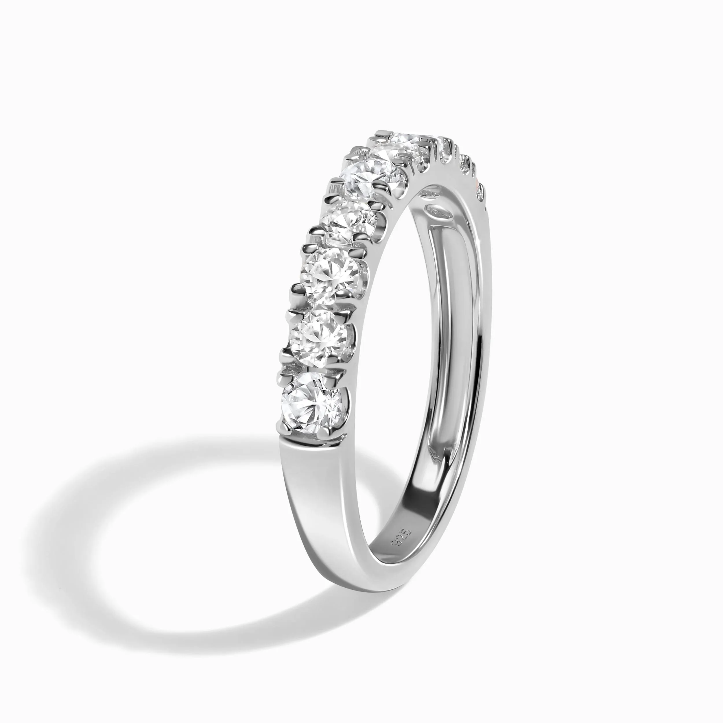 White Zircon Ring Band - Serenity