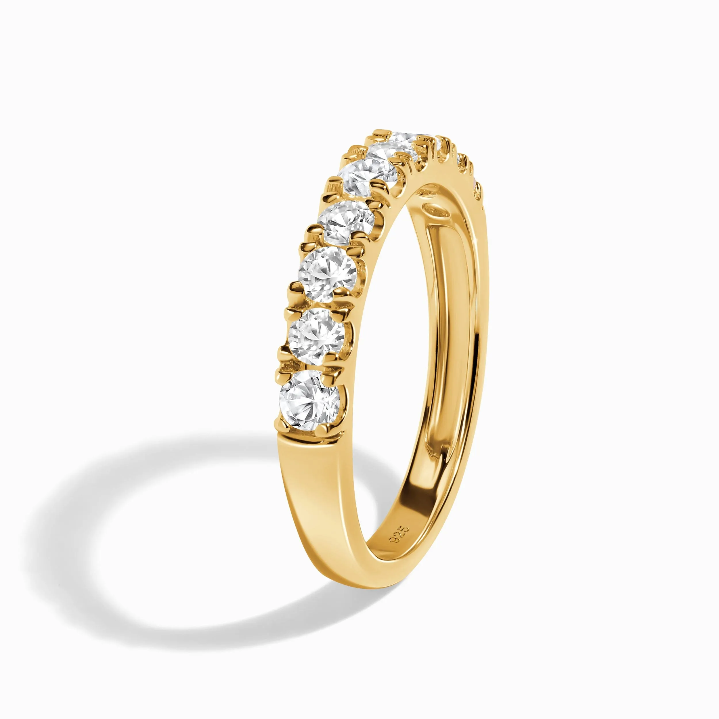 White Zircon Ring Band - Serenity